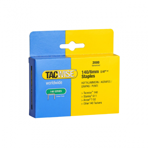 TACWISE A11 STAPLES TYPE 140 6MM LONG